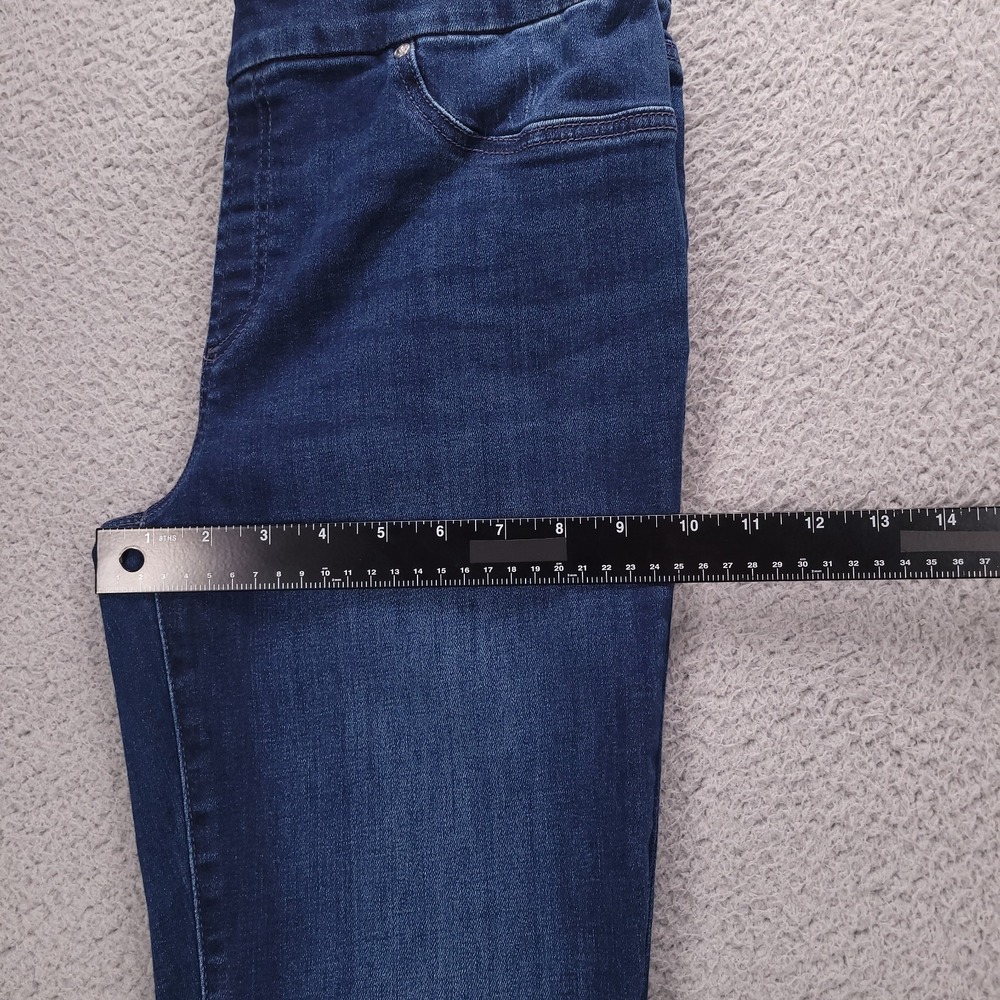 CHICOS Jeans Size 6 (0.5R) Pull On Jegging Ankle Mid Rise Stretch Denim - Picture 10 of 12